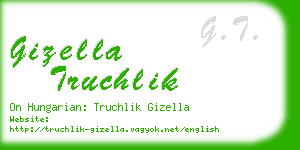 gizella truchlik business card